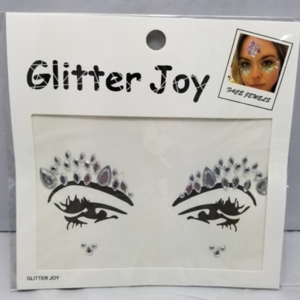 RHINESTONE FACE STICKERS FACIAL GLITTER - Picture 3 of 3